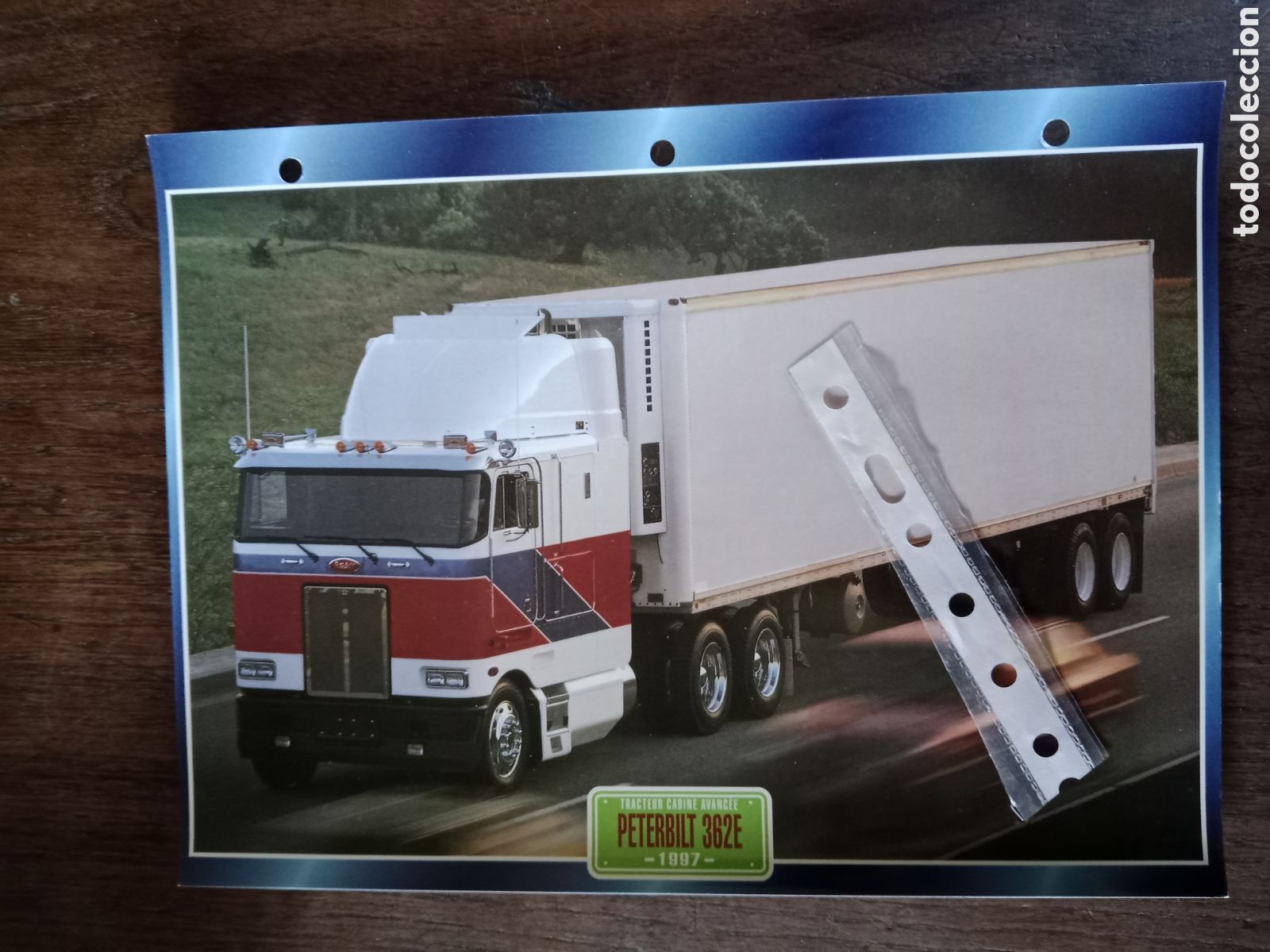 Collectionnisme Papier divers: Ficha camion americano Peterbilt 362