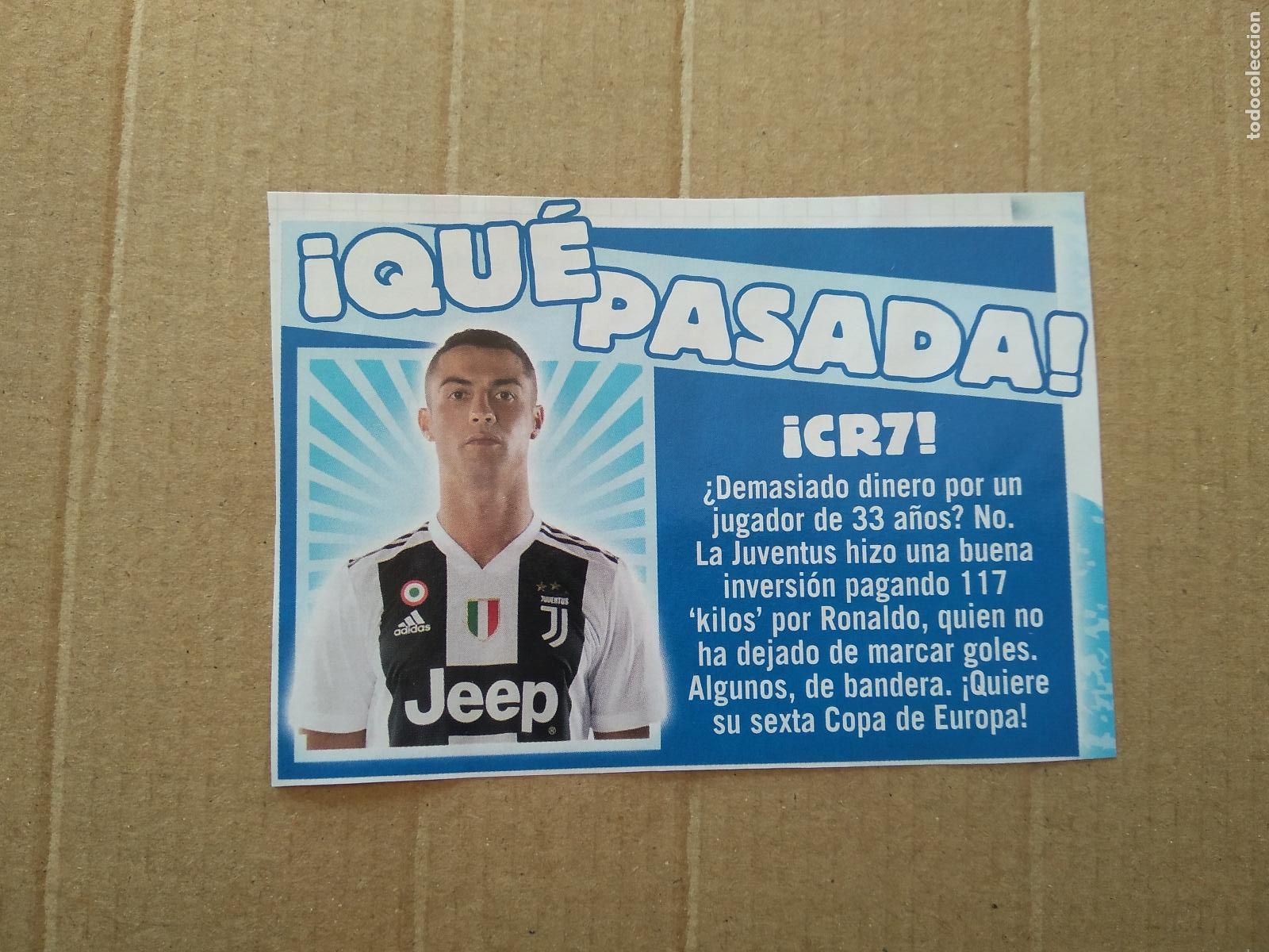 Otros Art&iacute;culos de Coleccionismo en Papel: RECORTE REVISTA JUGON CRISTIANO RONALDO JUVENTUS TURIN MIDE 10,6CM X 7,5CM