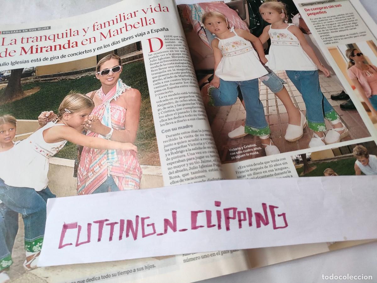 Otros Art&iacute;culos de Coleccionismo en Papel: Scan HQ S050308 MIRANDA MUJER DE JULIO IGLESIAS