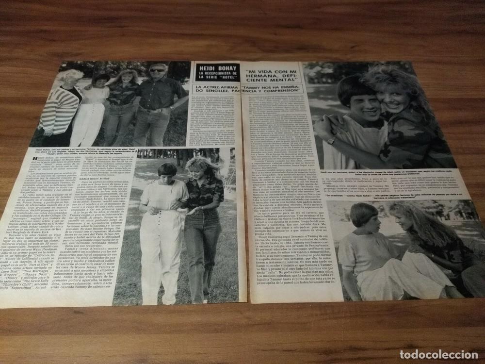 Otros art&iacute;culos de coleccionismo en papel: (G131) Heidi Bohay * Clippings Revista 2 Pgs * 1985