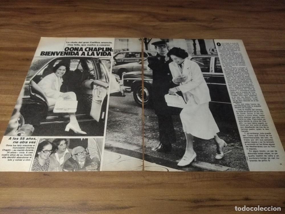Otros Art&iacute;culos de Coleccionismo en Papel: (G174) Oona Chaplin * Clippings Revista 2 Pgs * 1981