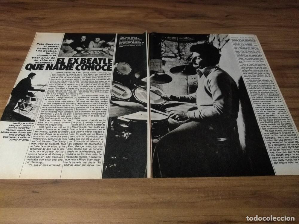 Otros Art&iacute;culos de Coleccionismo en Papel: (G180) Beatles * Pete Best * Clippings Revista 2 Pgs * 1981