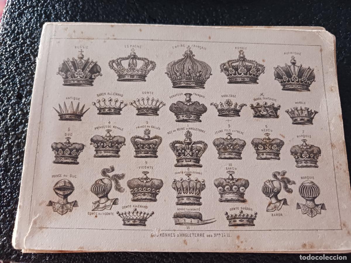 Otros art&iacute;culos de coleccionismo en papel: colecci&oacute;n de alfabetos franceses, extranjeros y decorados, coronas, armas, soportes, banderas