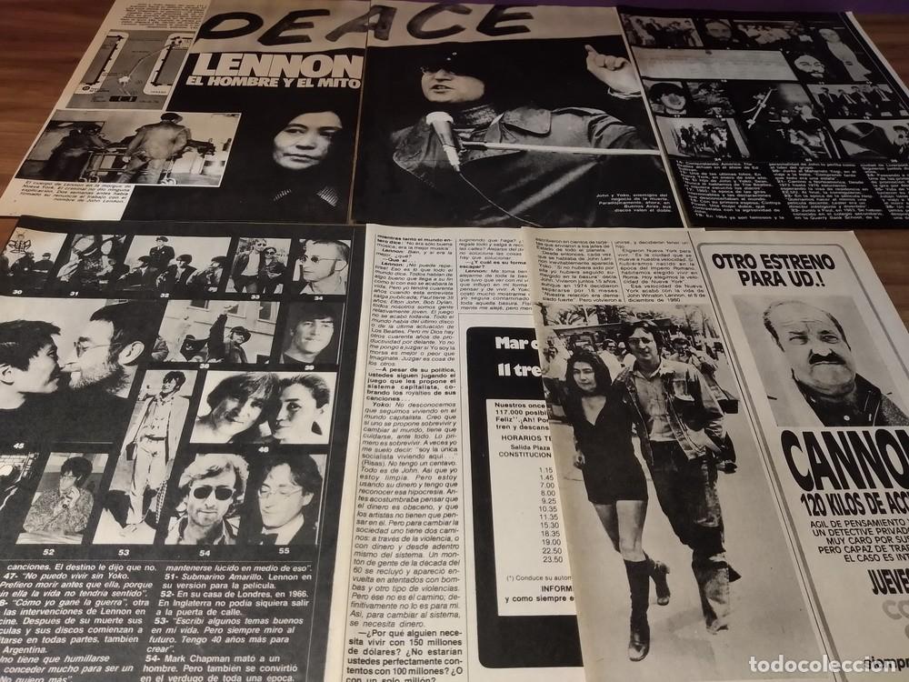 Otros Art&iacute;culos de Coleccionismo en Papel: (O138) John Lennon * Clippings Revista 6 Pgs * 1980