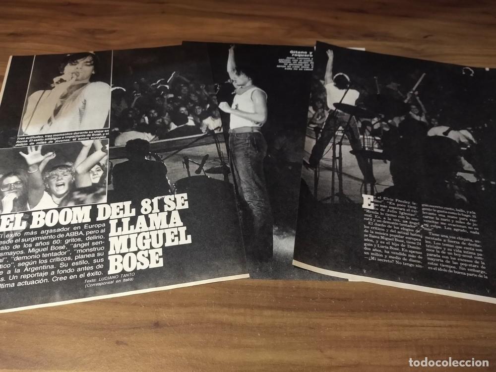 Otros Art&iacute;culos de Coleccionismo en Papel: (O160) Miguel Bose * Clippings Revista 3 Pgs * 1980