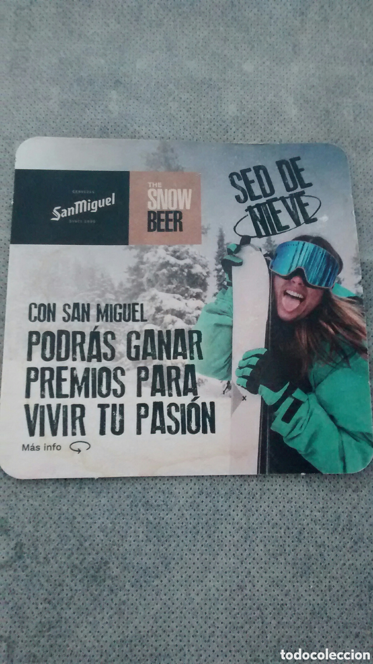 Otros art&iacute;culos de coleccionismo en papel: POSAVASOS CERVEZA SAN MIGUEL THE SNOW BEER SED DE NIEVE