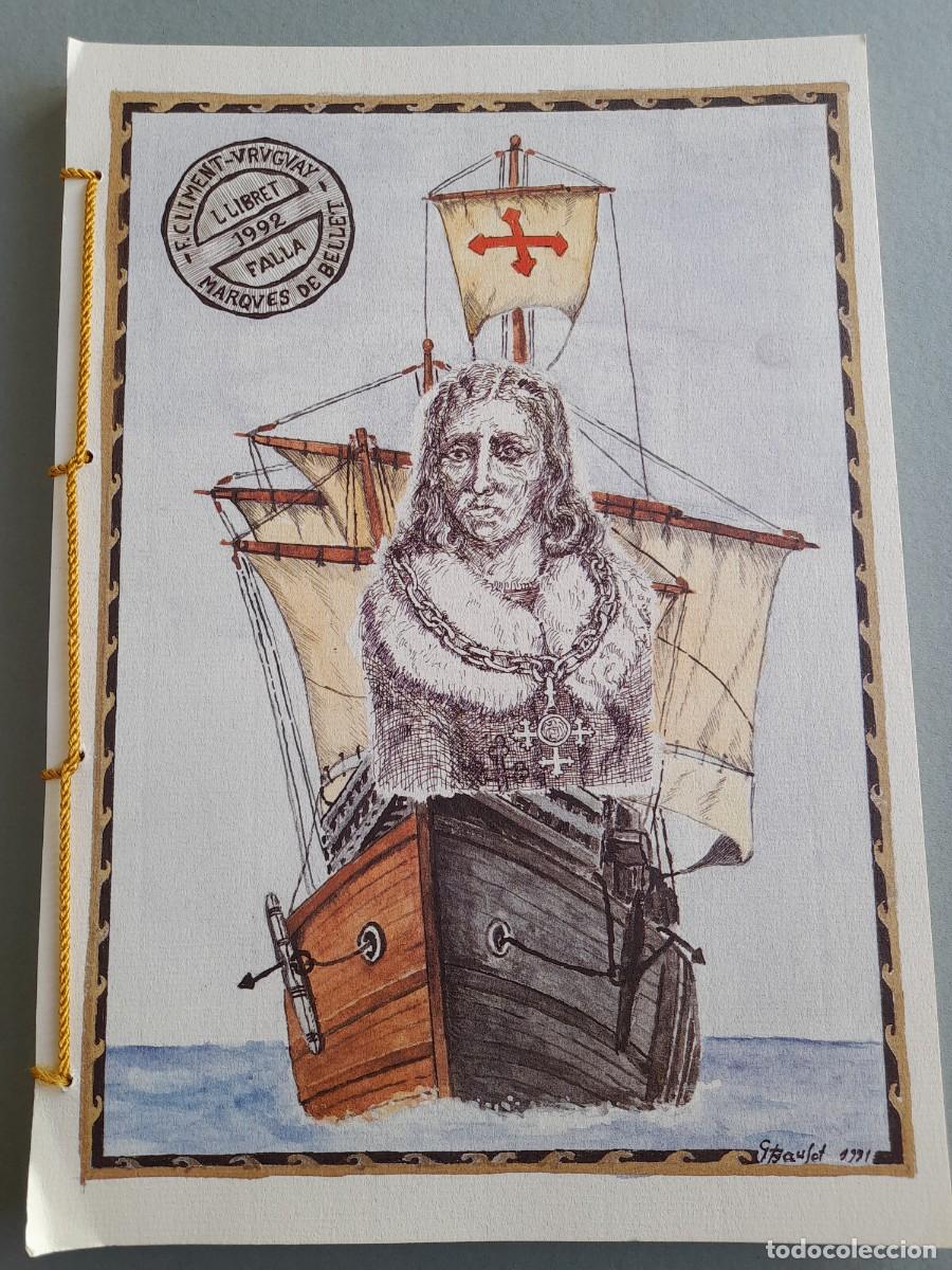 Paper Collecting Others: Llibret falla fco climent, Uruguay, m bellet, X aniversario any 1992, en su caja de cart&oacute;n