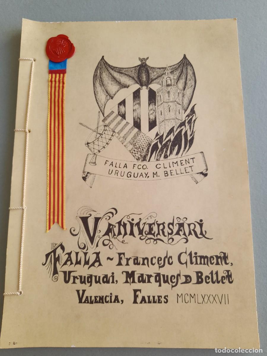 Paper Collecting Others: Llibret falla fco climent, Uruguai, m bellet, Valencia falles 1987, limitada n&deg; 217 de 325