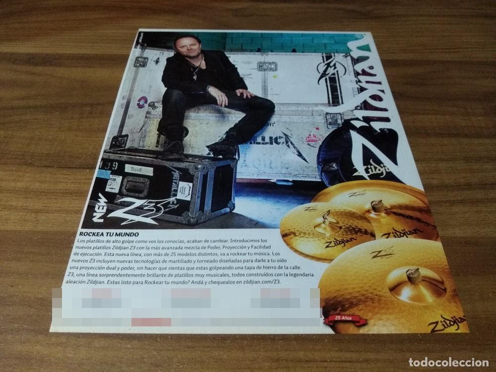 Otros Art&iacute;culos de Coleccionismo en Papel: (PH647) Publicidad Clipping Metallica * Lars Ulrich * Zildjian