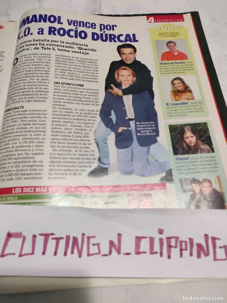 Otros Art&iacute;culos de Coleccionismo en Papel: Clipping S266 IMANOL ARIAS, ROCIO DURCAL