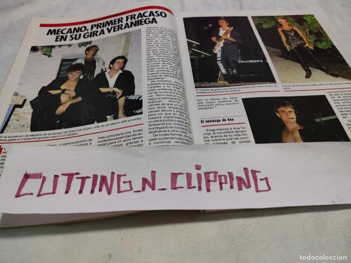 Otros Art&iacute;culos de Coleccionismo en Papel: Clipping RP852207 MECANO, MIGUEL BOSE