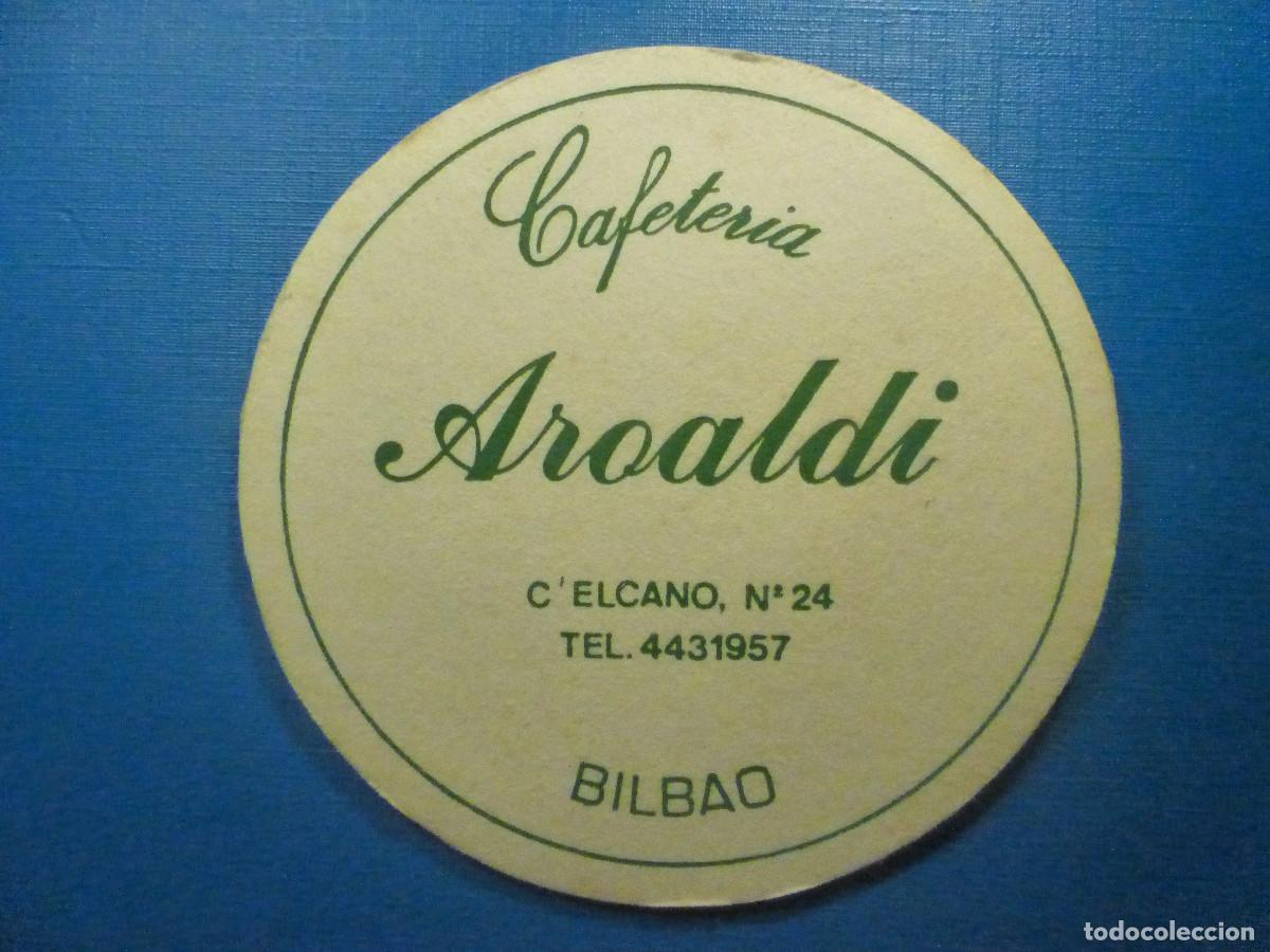 Outros artigos de papel: Posavasos Caferer&iacute;a Aroaldi - C/ Elcano, n&ordm; 24 - Bilbao