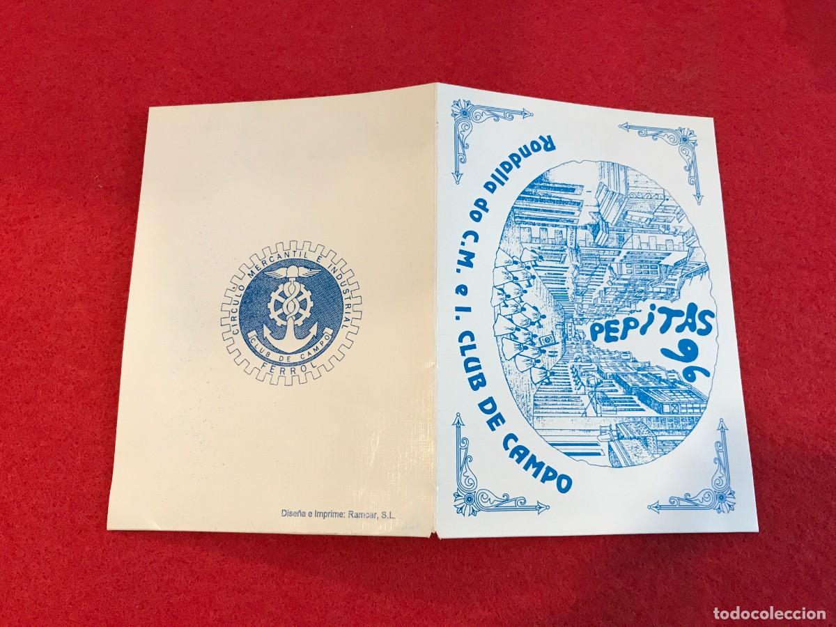 Paper Collecting Others: FOLLETO. RONDALLA A LAS LAS PEPITAS. RONDALLA CLUB DE CAMPO. 1996. FERROL.