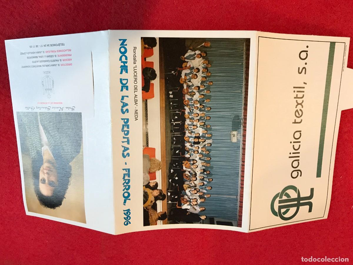 Collectionnisme Papier divers: FOLLETO. RONDALLA A LAS LAS PEPITAS. RONDALLA LUCERO DEL ALBA. NEDA. 1996. FERROL.