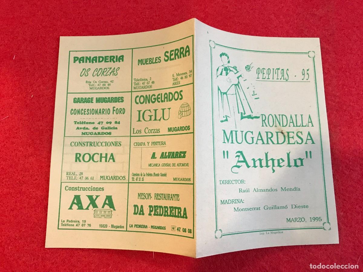 Paper Collecting Others: FOLLETO. RONDALLA A LAS LAS PEPITAS. RONDALLA MUGARDESA. ANHELO. 1995. FERROL.