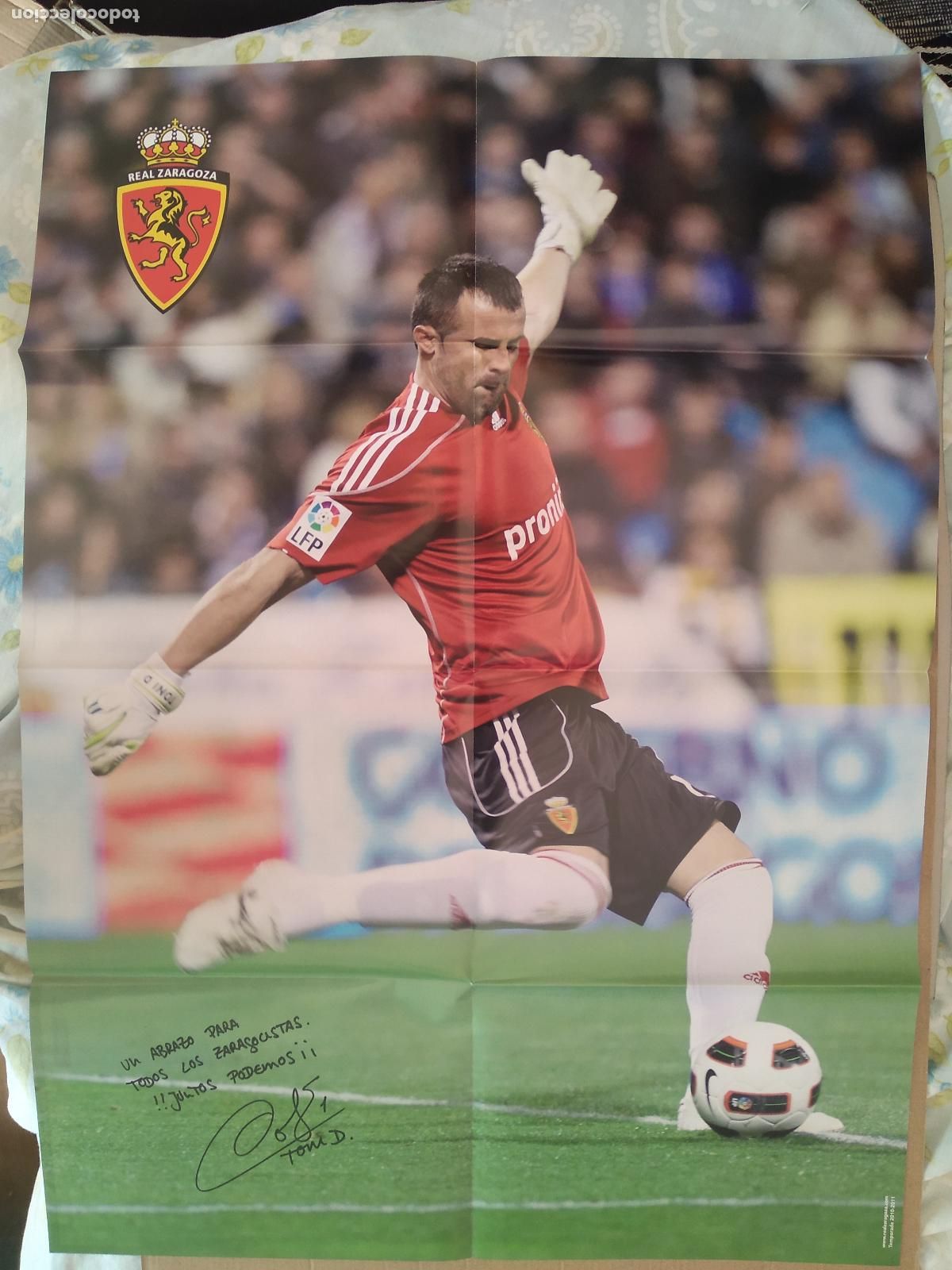 Outros artigos de papel: POSTER REVISTA REAL ZARAGOZA TONI DOBLAS MIDE 58CM X 42CM ALMERIA PONZIO