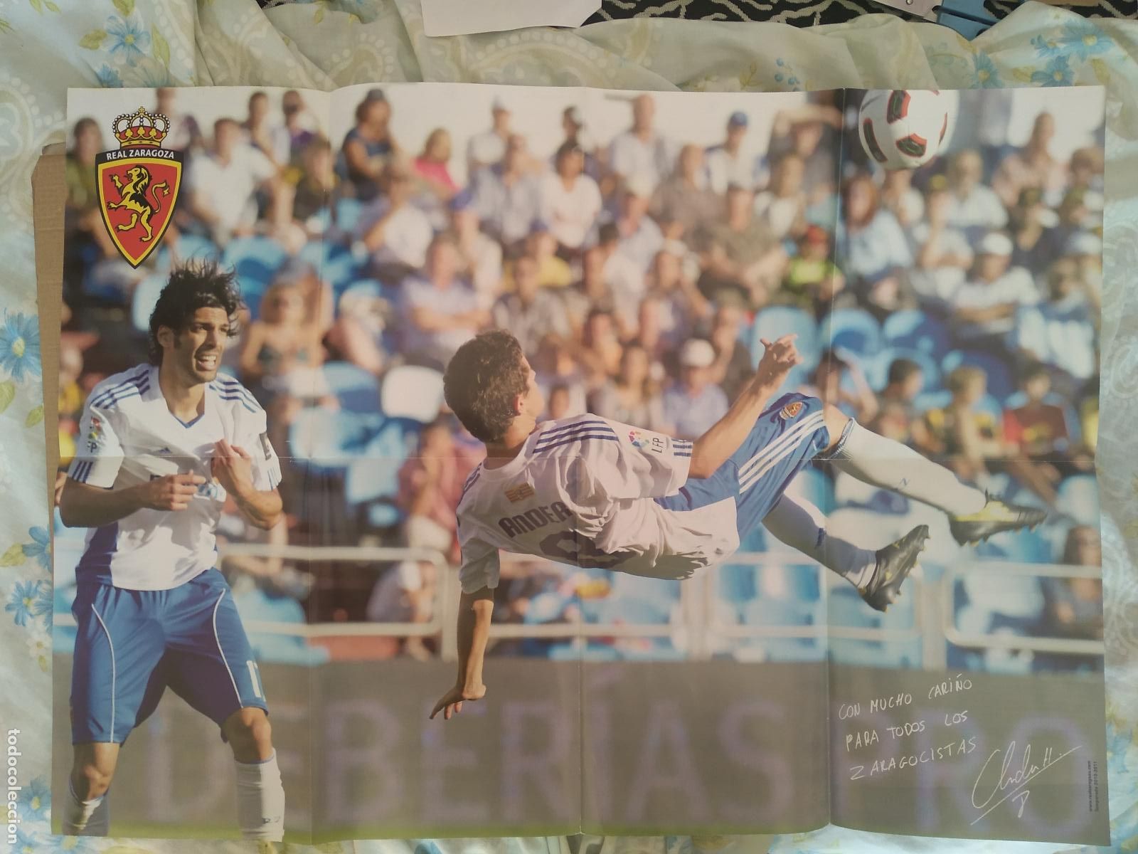 Outros artigos de papel: POSTER REVISTA REAL ZARAGOZA ANDER HERRERA LAFITA MIDE 58CM X 42CM HERCULES GABI