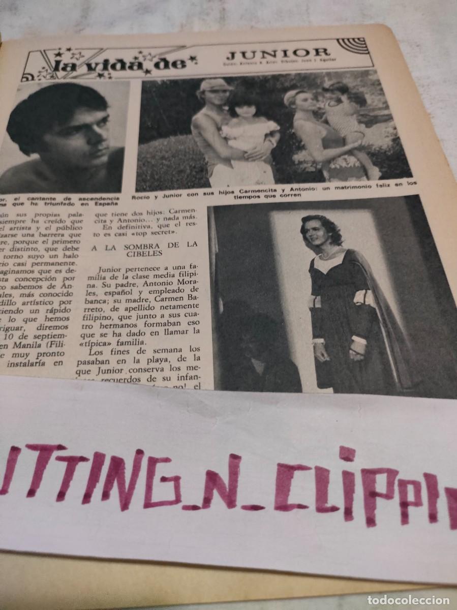 Otros Art&iacute;culos de Coleccionismo en Papel: Clipping CH782329 JUNIOR, ROCIO DURCAL