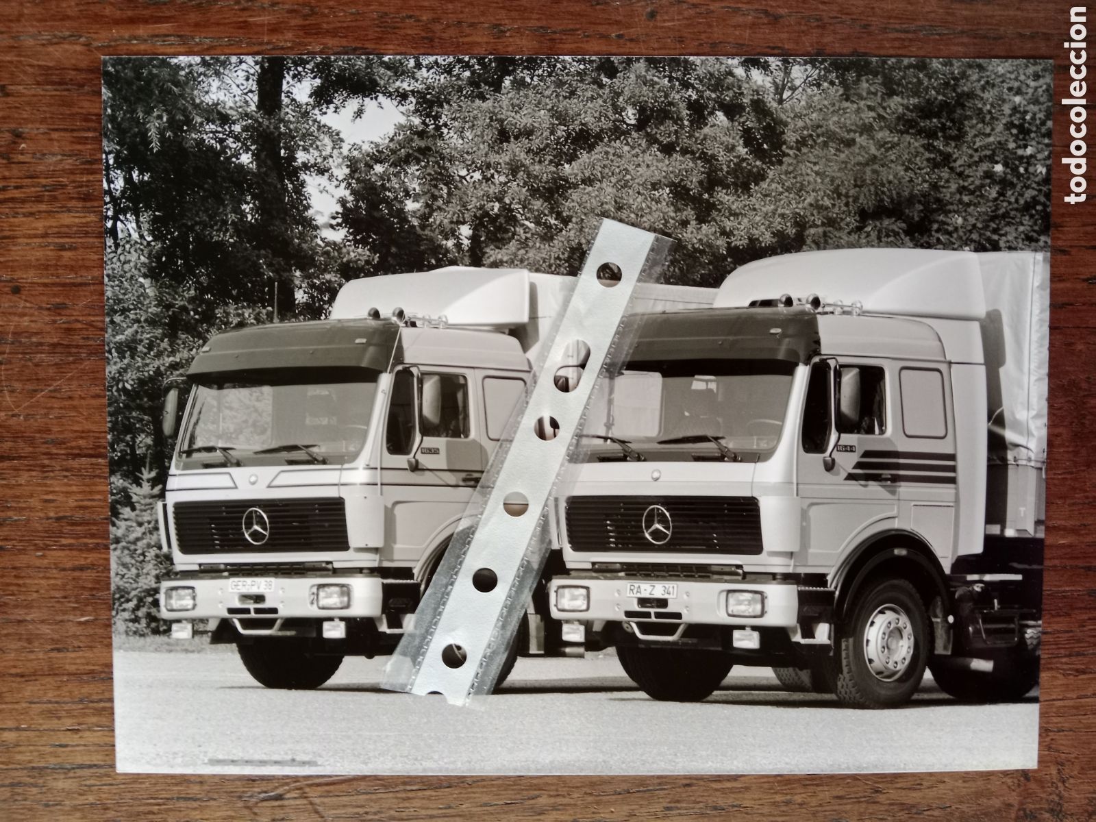 Collectionnisme Papier divers: Fotograf&iacute;a cami&oacute;n mercedes Benz