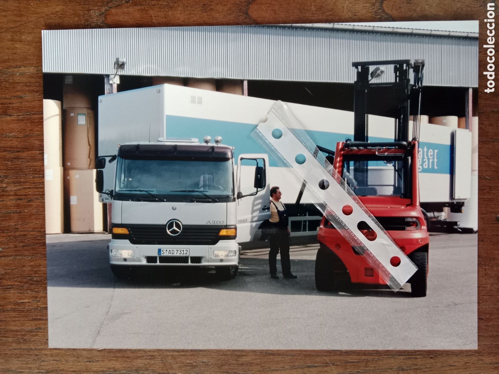 Collectionnisme Papier divers: Fotograf&iacute;a cami&oacute;n mercedes Benz atego