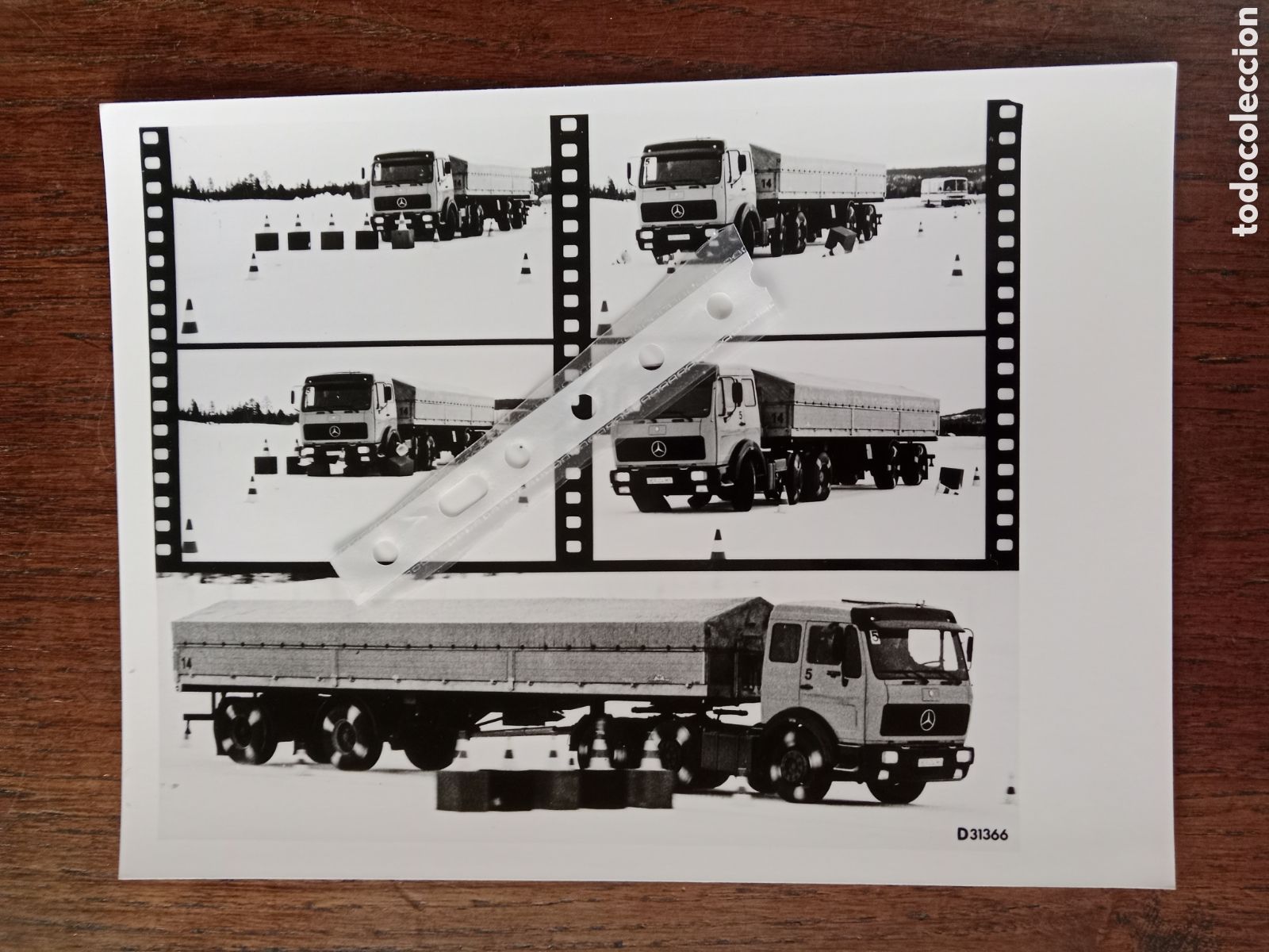 Collectionnisme Papier divers: Fotograf&iacute;a cami&oacute;n mercedes Benz