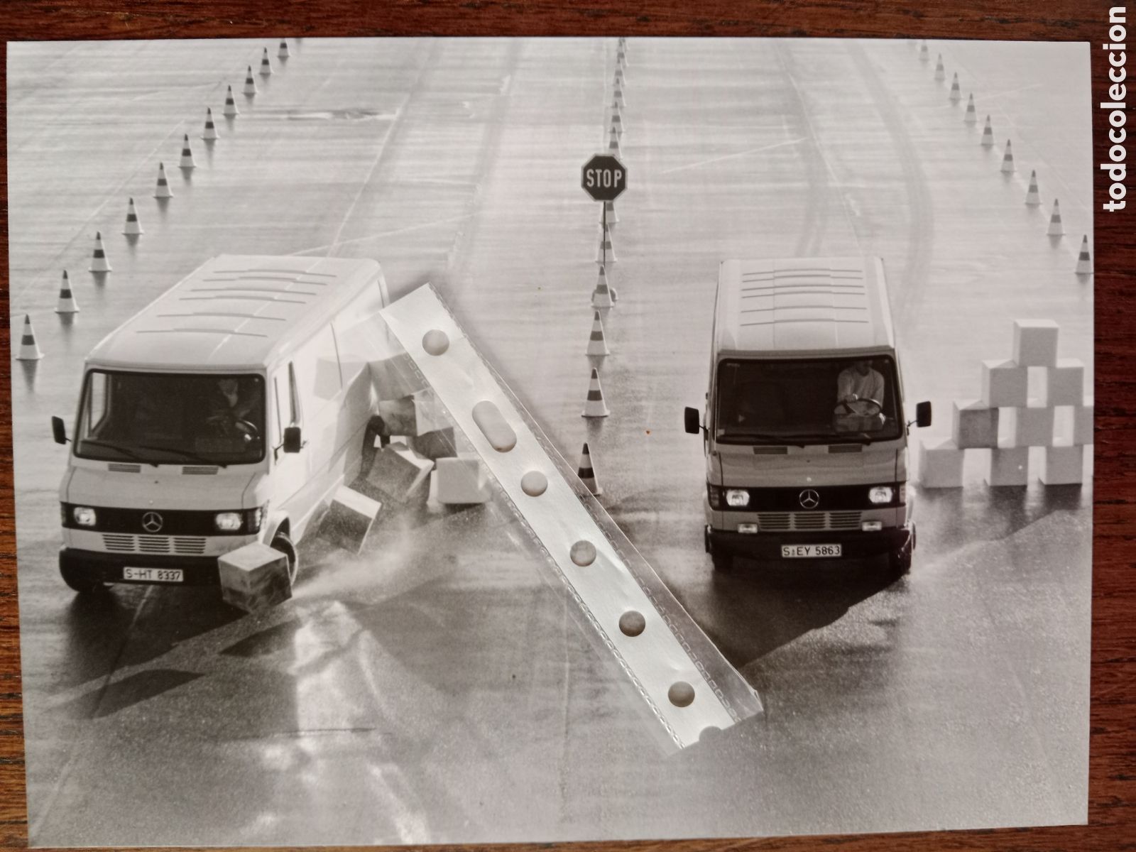 Sammelleidenschaft Andere Papierartikel: Fotograf&iacute;a furgoneta mercedes Benz