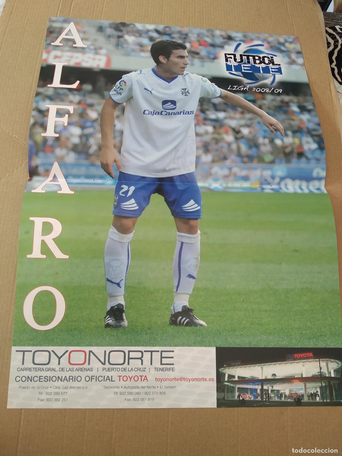 Otros Art&iacute;culos de Coleccionismo en Papel: HOJA REVISTA TENERIFE ALFARO POSTER PUBLICIDAD TOYOTA VITOLO PARA FUTBOL TETE