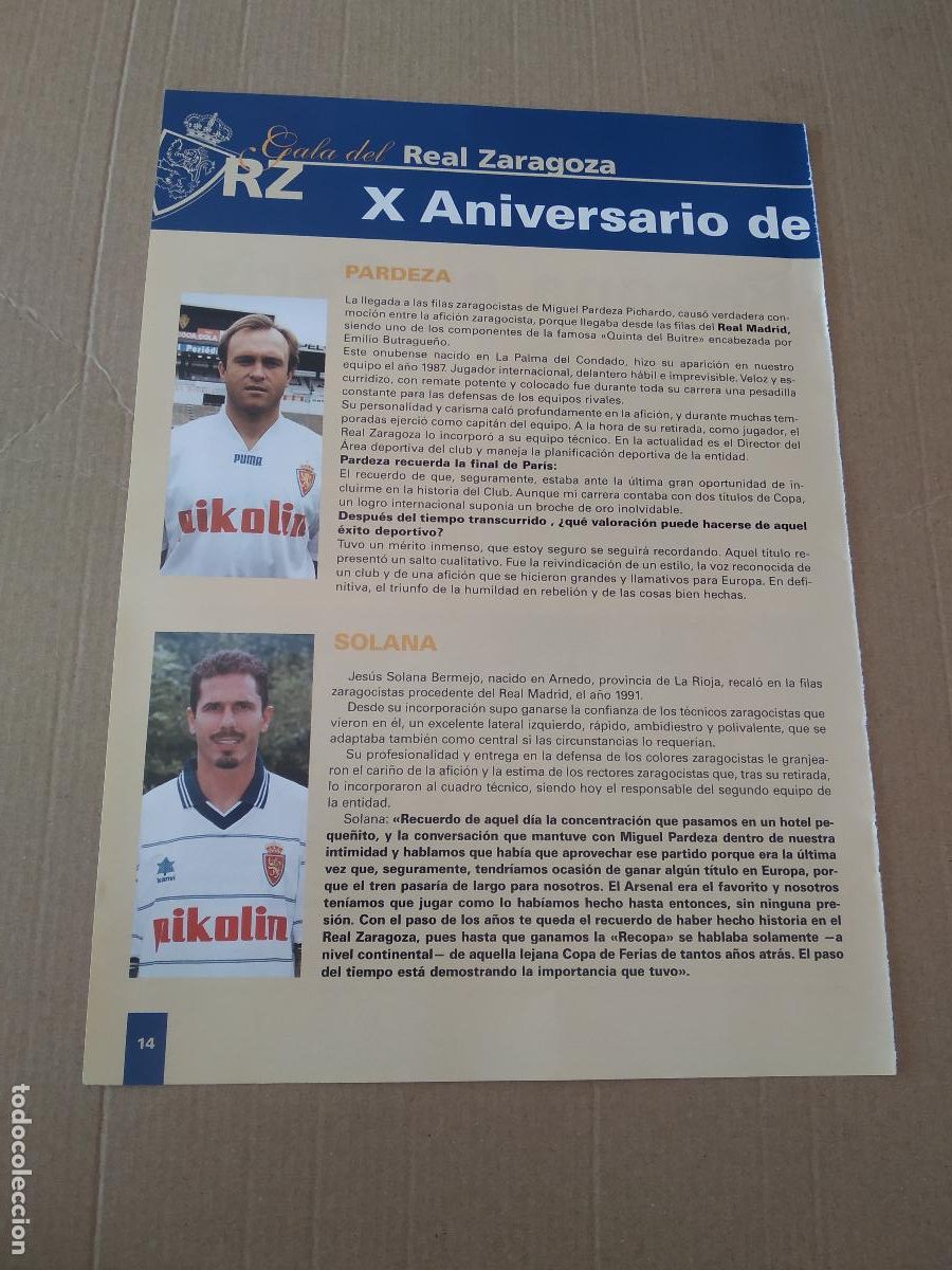 hoja revista zaragoza pardeza solana la conquis - Compra venta en  todocoleccion