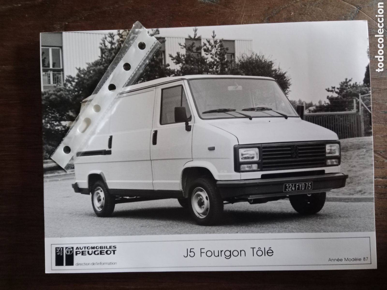Otros Art&iacute;culos de Coleccionismo en Papel: Fotograf&iacute;a furgoneta Peugeot