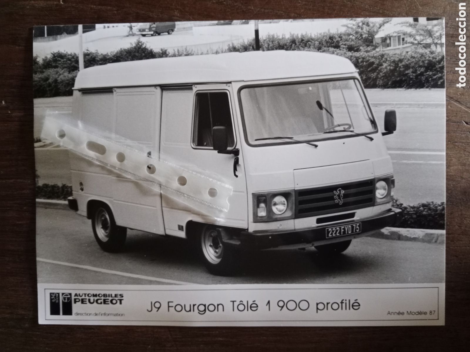Otros Art&iacute;culos de Coleccionismo en Papel: Fotograf&iacute;a furgoneta Peugeot