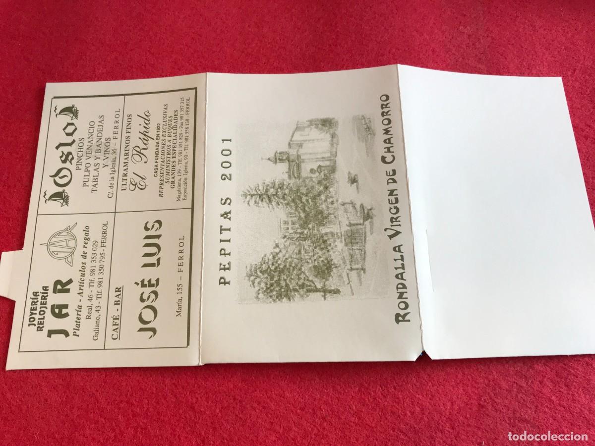 Collectionnisme Papier divers: FOLLETO. RONDALLA A LAS LAS PEPITAS. RONDALLA VIRGEN DE CHAMORRO. 2001. FERROL.