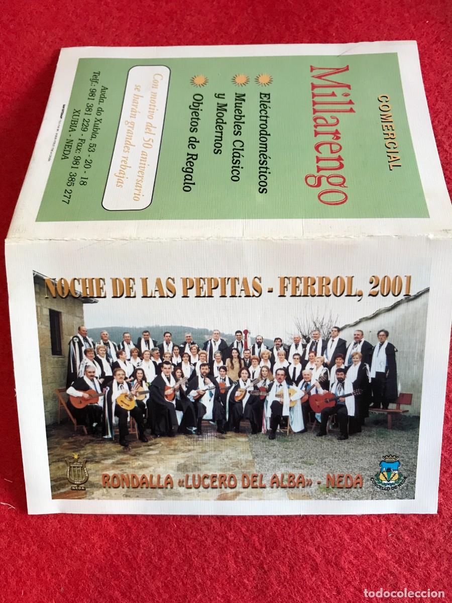 Sammelleidenschaft Andere Papierartikel: FOLLETO. RONDALLA A LAS LAS PEPITAS. RONDALLA LUCERO DEL ALBA. 2001. NEDA-FERROL.