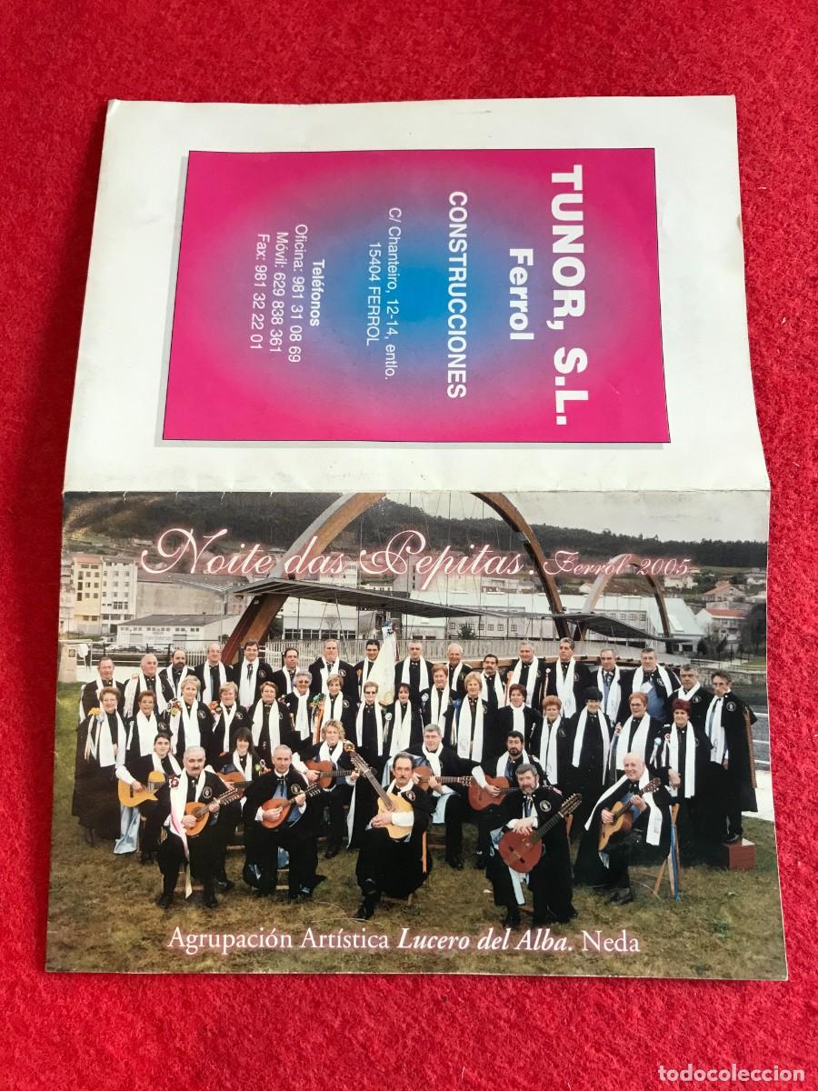 Collectionnisme Papier divers: FOLLETO. RONDALLA A LAS LAS PEPITAS. RONDALLA LUCERO DEL ALBA. 2005. NEDA-FERROL.