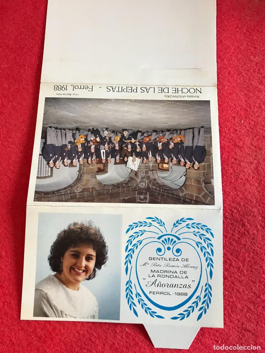 Collectionnisme Papier divers: FOLLETO. RONDALLA A LAS LAS PEPITAS. RONDALLA A&Ntilde;ORANZAS. 1988. FERROL.