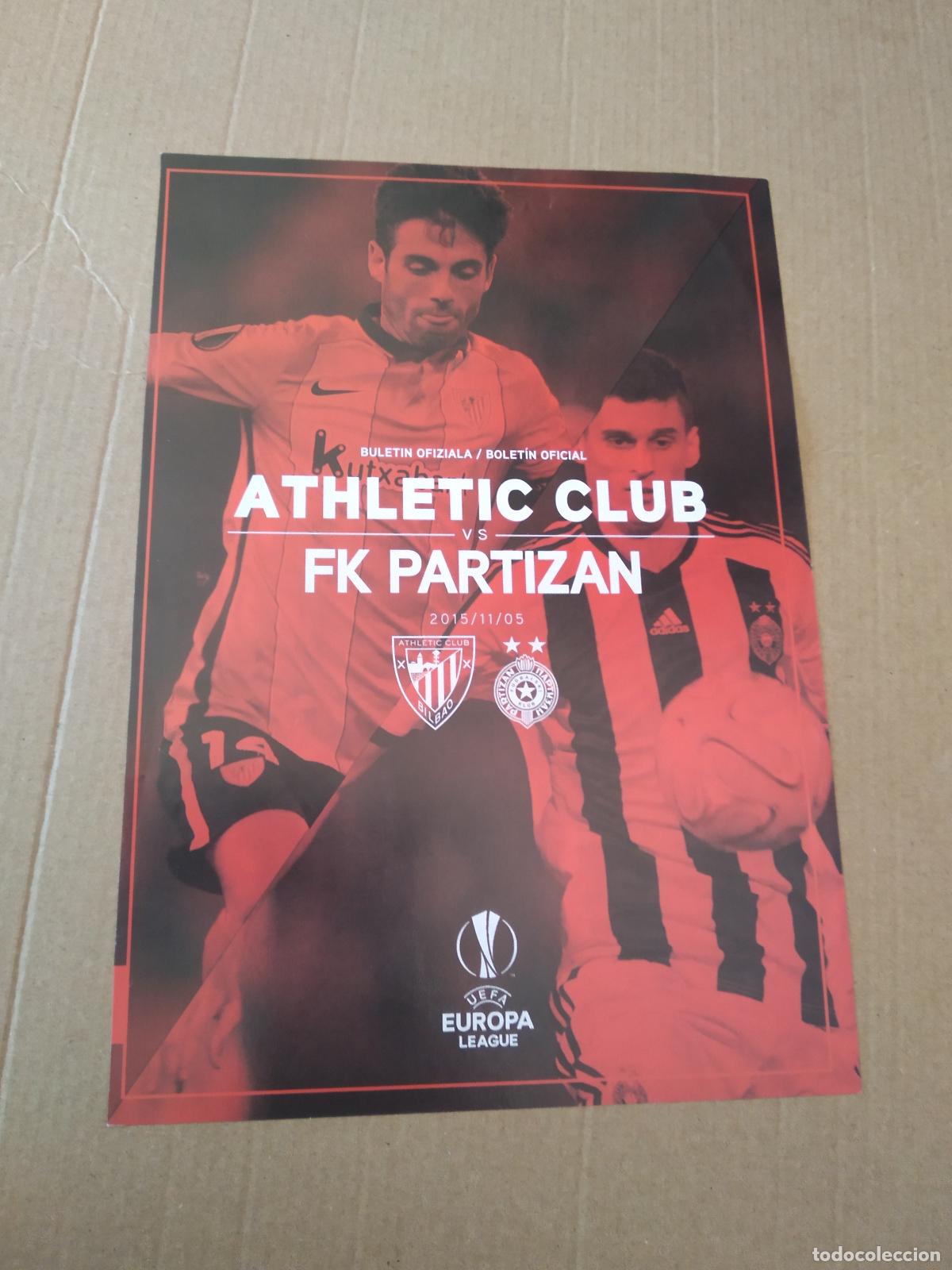 Otros Art&iacute;culos de Coleccionismo en Papel: HOJA REVISTA ATHLETIC CLUB BILBAO TIPO POSTER SUSAETA PUBLICIDAD EUSKALTEL VS PARTIZAN