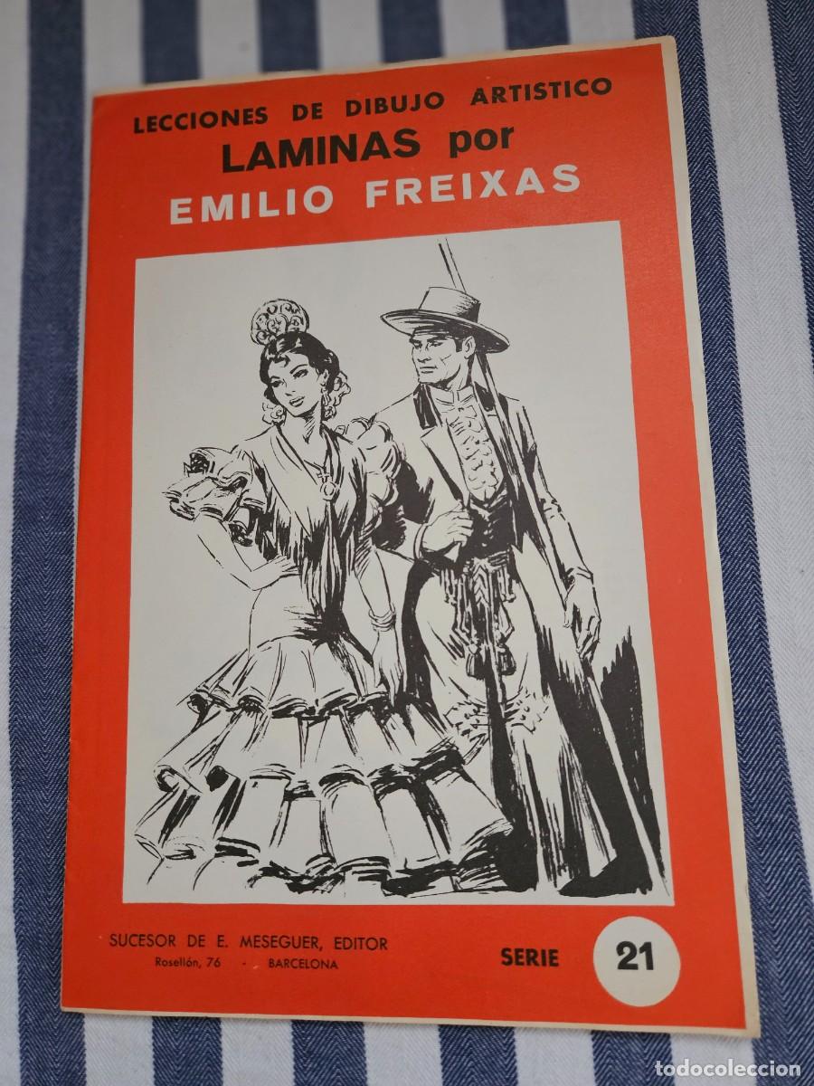 Otros Art&iacute;culos de Coleccionismo en Papel: Lecciones De Dibujo Art&iacute;stico Laminas Por Emilio Freixas Serie 21 Trajes Regionales , Completa.
