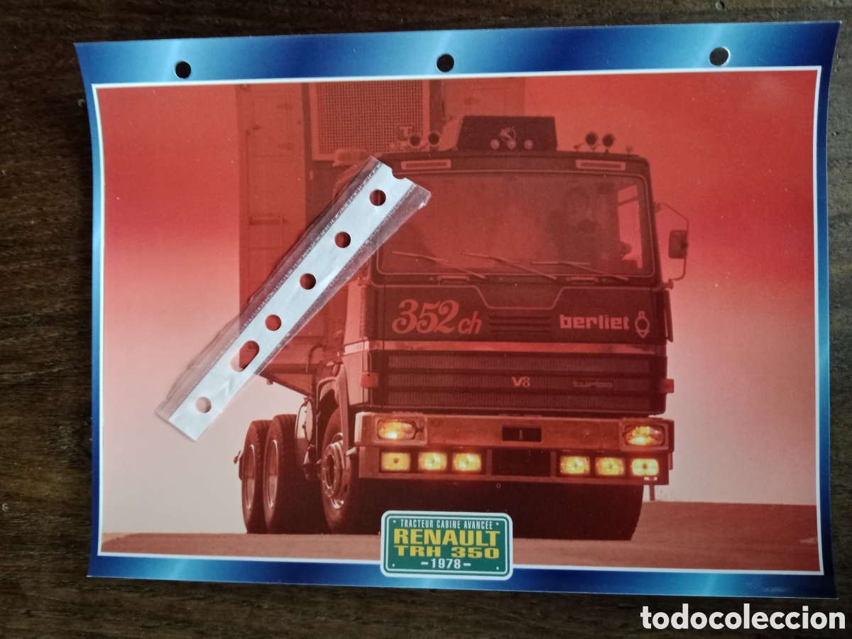 Paper Collecting Others: Ficha camion Renault TRH 350 berliet