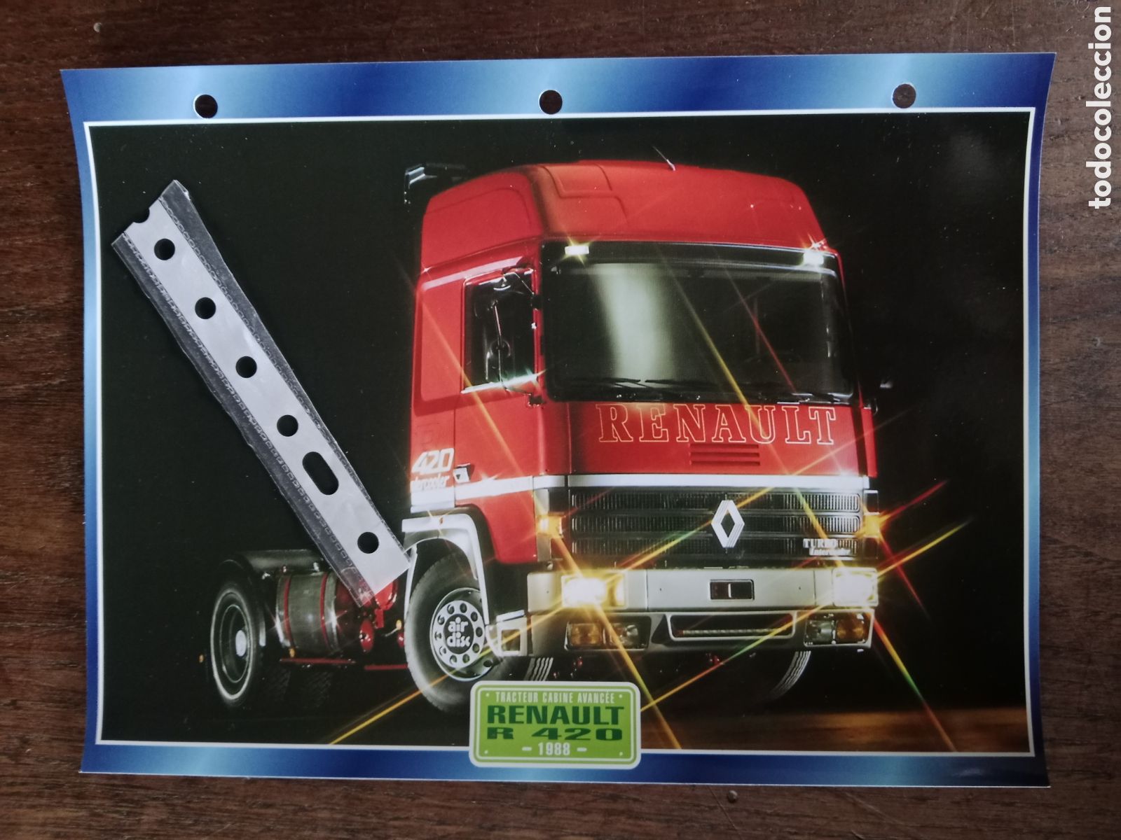 Outros artigos de papel: Ficha camion Renault R 420