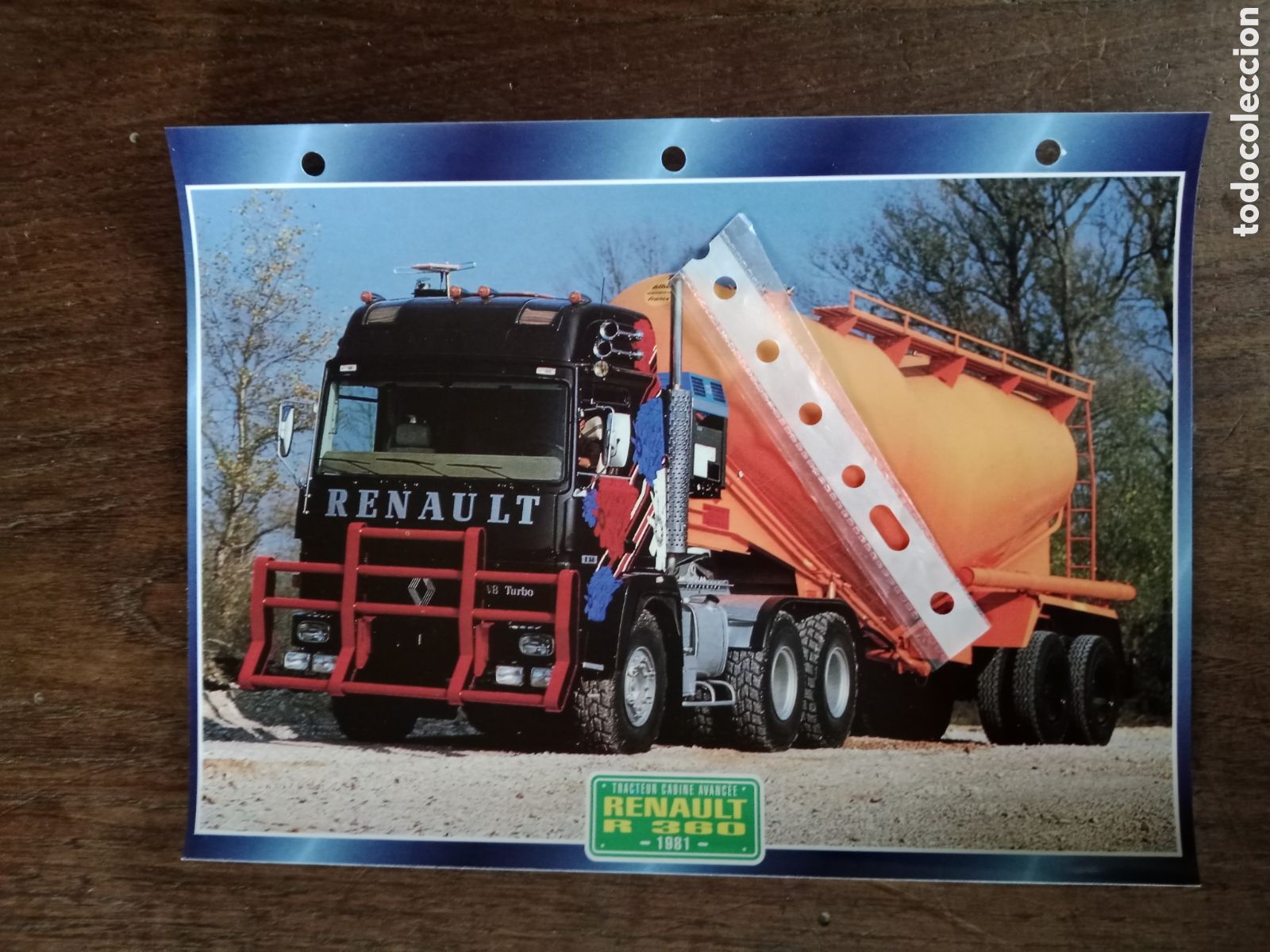 Outros artigos de papel: Ficha camion Renault R 360