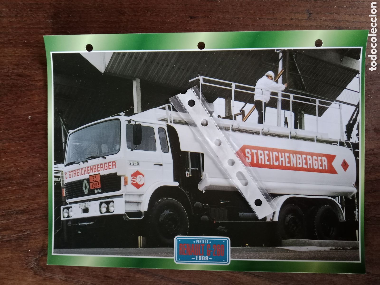Outros artigos de papel: Ficha camion Renault G 260