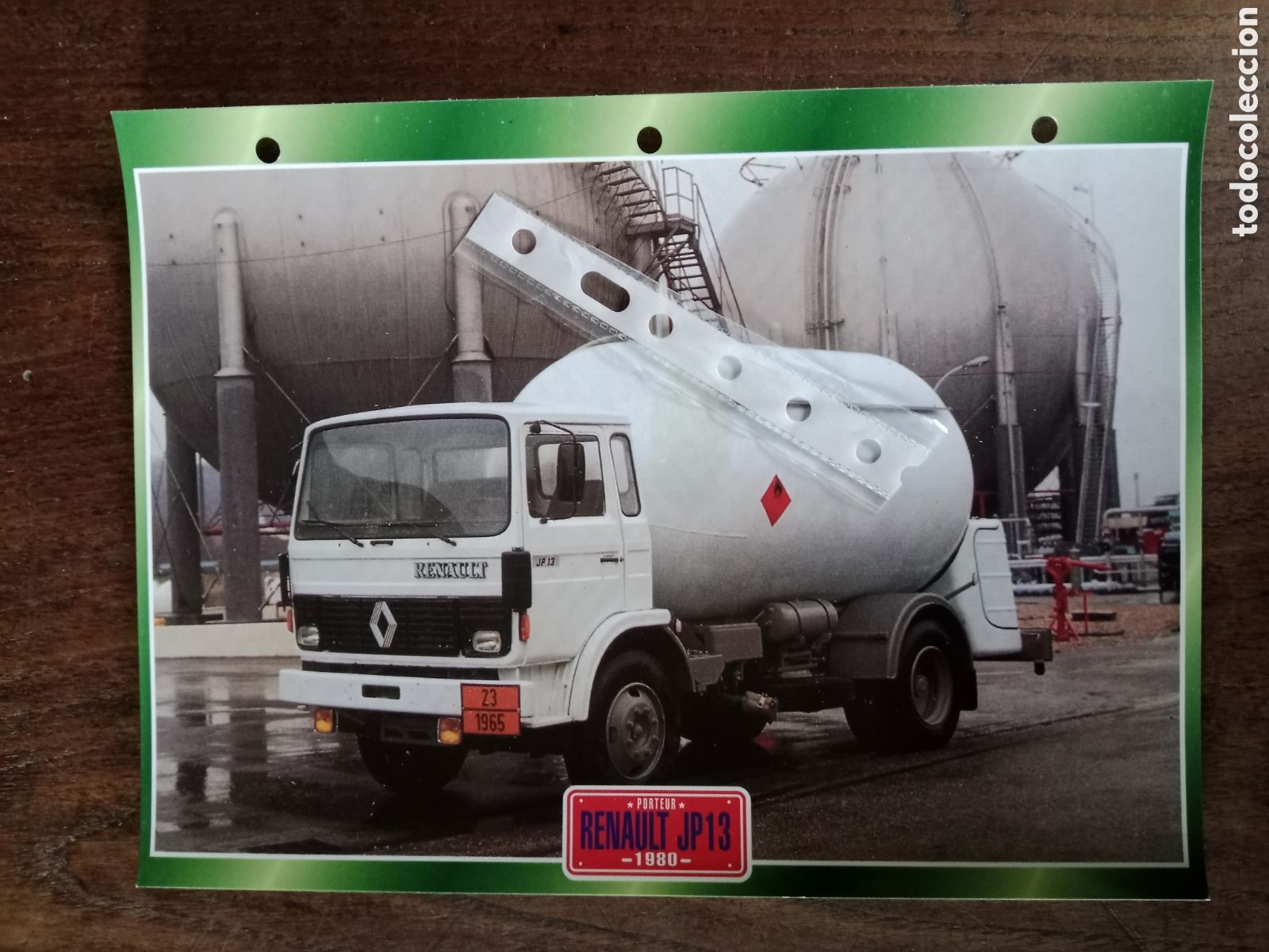 Outros artigos de papel: Ficha camion Renault JP 13