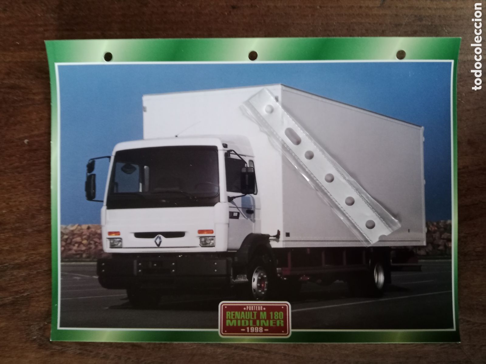 Outros artigos de papel: Ficha camion Renault M 180