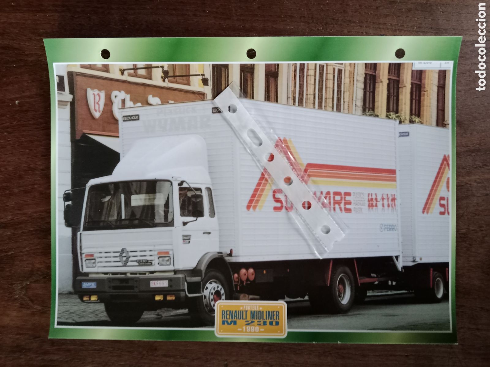 Outros artigos de papel: Ficha camion Renault Midliner
