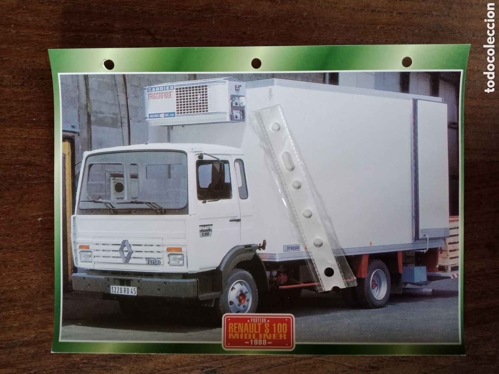 Outros artigos de papel: Ficha camion Renault s 100
