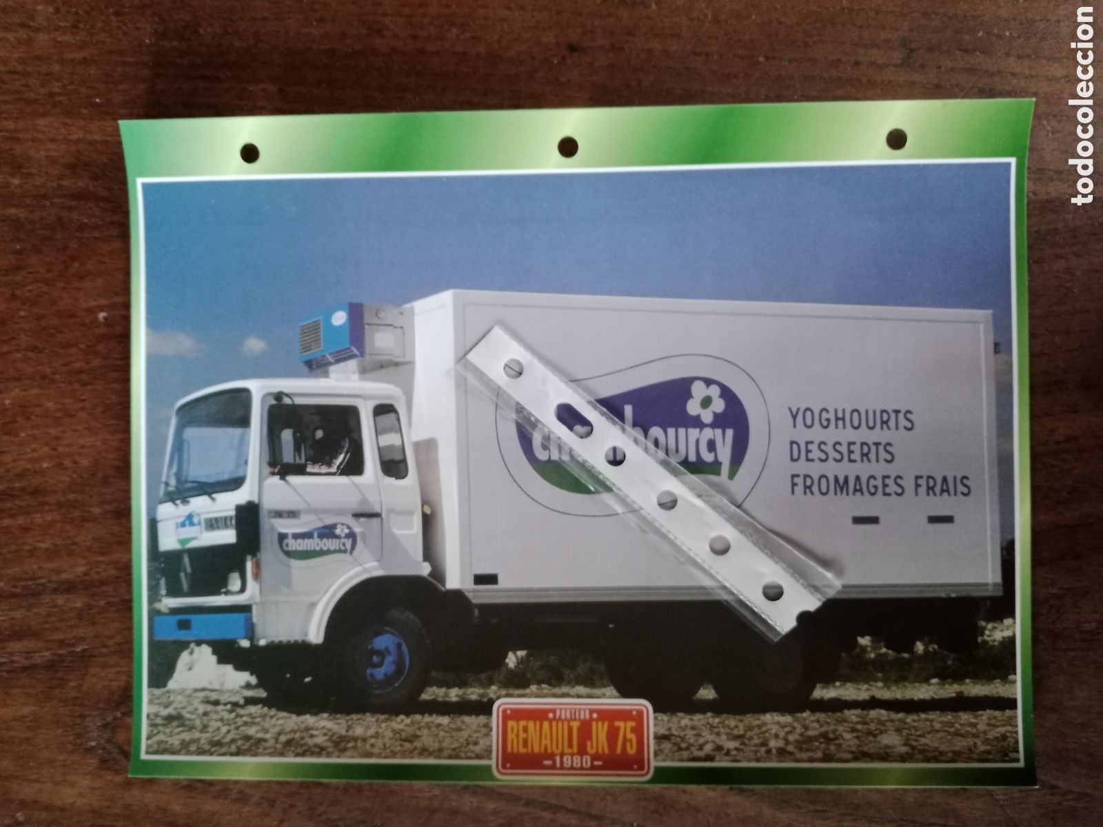 Outros artigos de papel: Ficha camion Renault JK 75