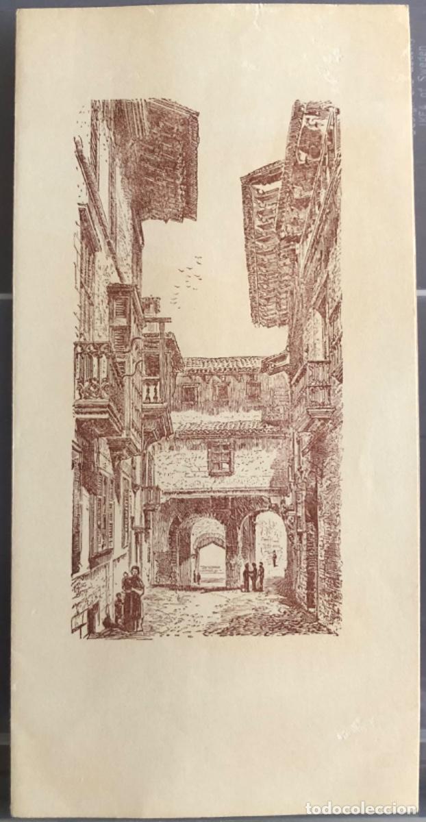 Otros Art&iacute;culos de Coleccionismo en Papel: PALMA (MALLORCA): Calle de La Portella - FELICITACI&Oacute;N SIN USAR - A&Ntilde;OS 70/80 - Dibujo C.W. Wood