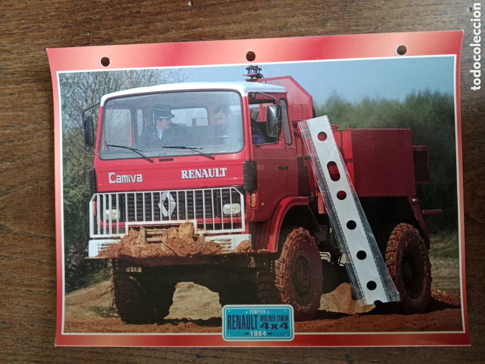 Outros artigos de papel: Ficha camion Renault 4 x 4
