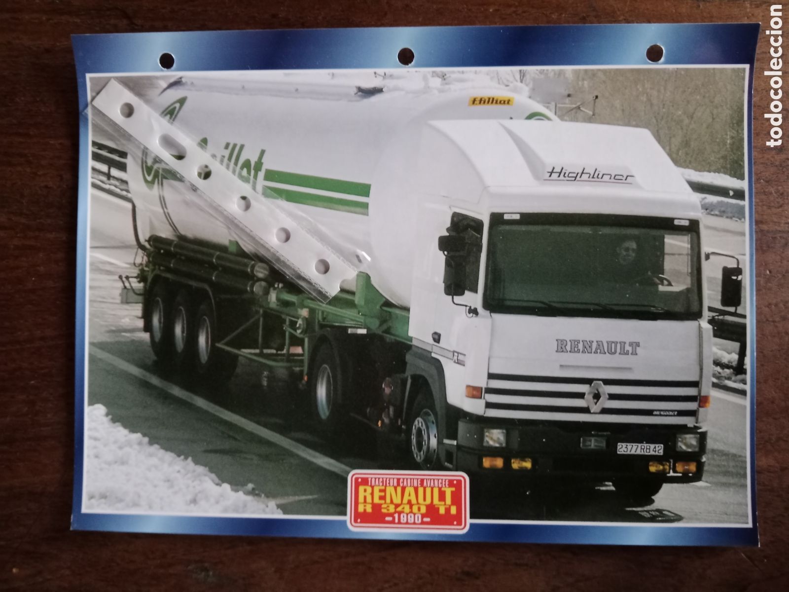 Paper Collecting Others: Ficha camion Renault R 340