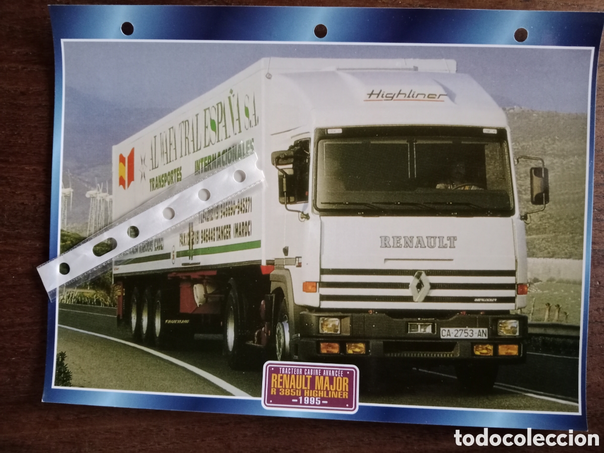 Paper Collecting Others: Ficha camion Renault Major