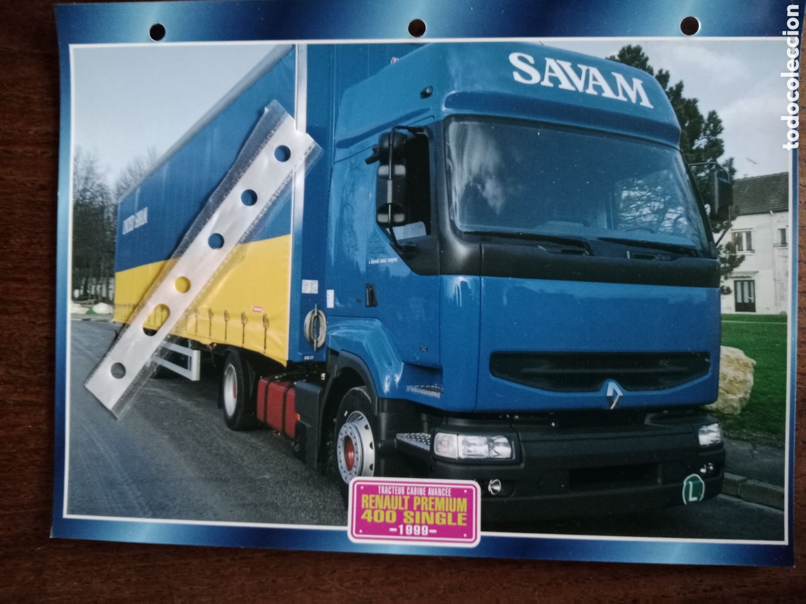 Sammelleidenschaft Andere Papierartikel: Ficha camion Renault premium
